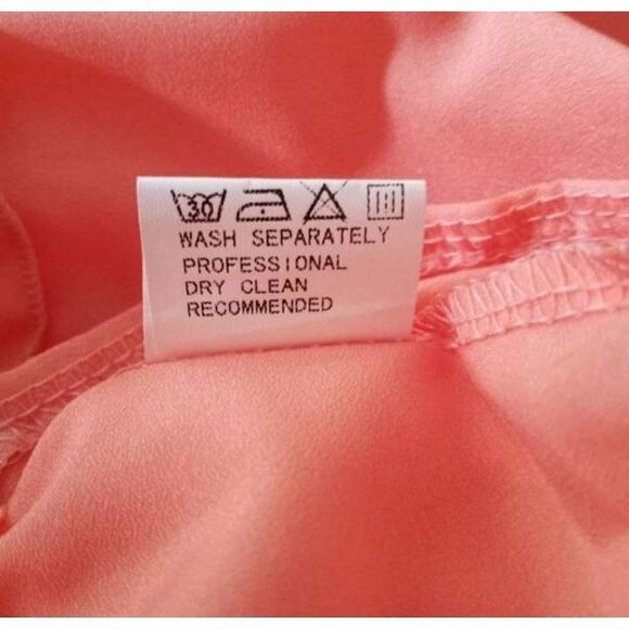 Hirigen PEACH/PINK CROCHET TOP DRESS SZ.S EUC. - Picture 10 of 10